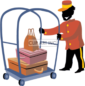 Traveling Luggage Service Jobs 122105 090 Clip Art People Occupations