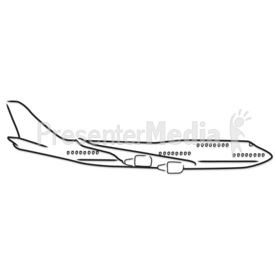 Airplane Outline Drawing   Presentation Clipart   Great Clipart For