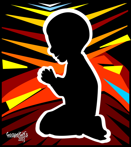 Christian Clip Art Of A Boy In Prayer To God Most High