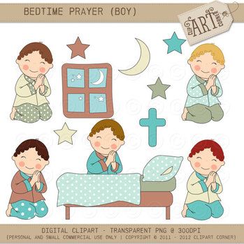 Clipart   Bed Time Prayers  Boy    House   Pinterest
