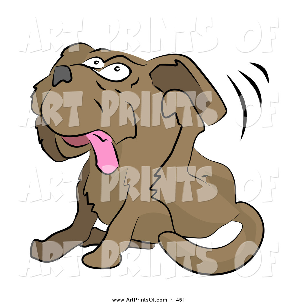    File Of A Brown Dog Itching Its Ear With Its Hind Leg By Geo Images