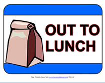Out To Lunch Signs Printable Out To Lunch Sign Gif