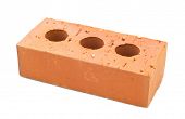 Picture Of Single Brick   Building Brick On White Background   Jpg