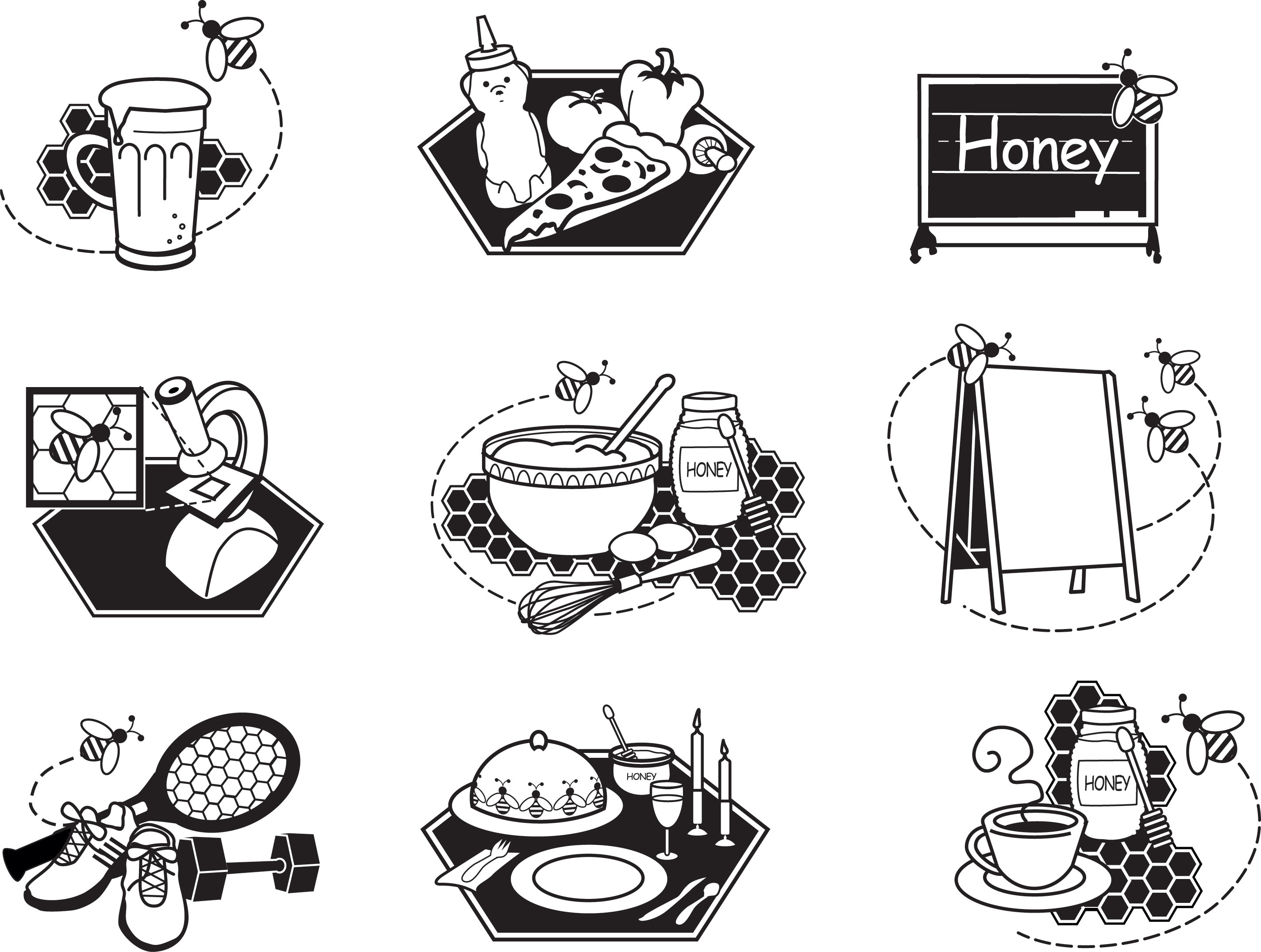 Uses Of Honey Clip Art
