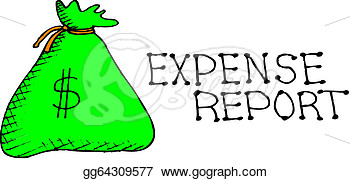 Vector Art   Expense Report  Clipart Drawing Gg64309577   Gograph