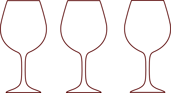 Wine Glass Silhouettes Clip Art At Clker Com   Vector Clip Art Online