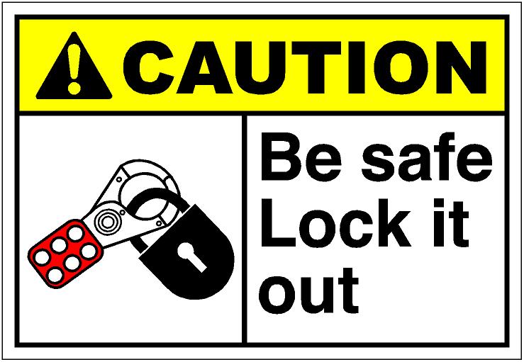 Work Safety Clip Art Cauth011   Be Safe Lock It