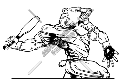 Baseball Cougar Clipart And Vectorart  Sports Mascots   Bears