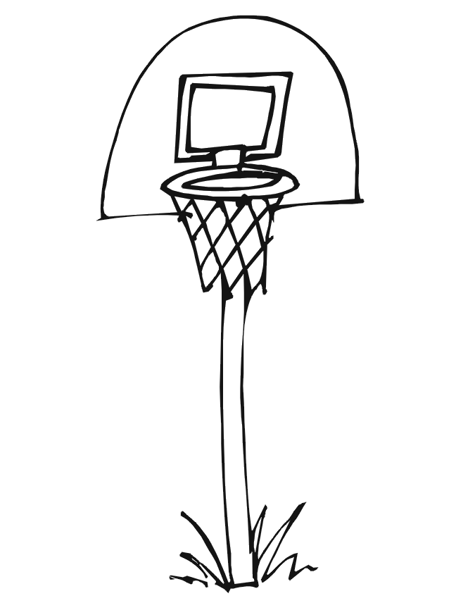 Basketball Coloring Picture  Basketball Net