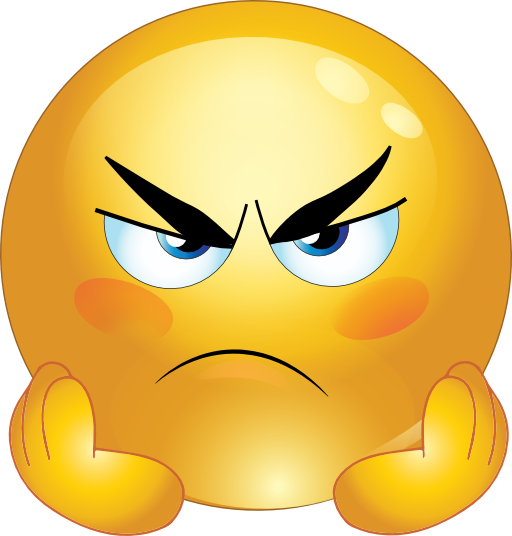 Best Angry Smileys In Yellow   Smiley Symbols And Emoticons