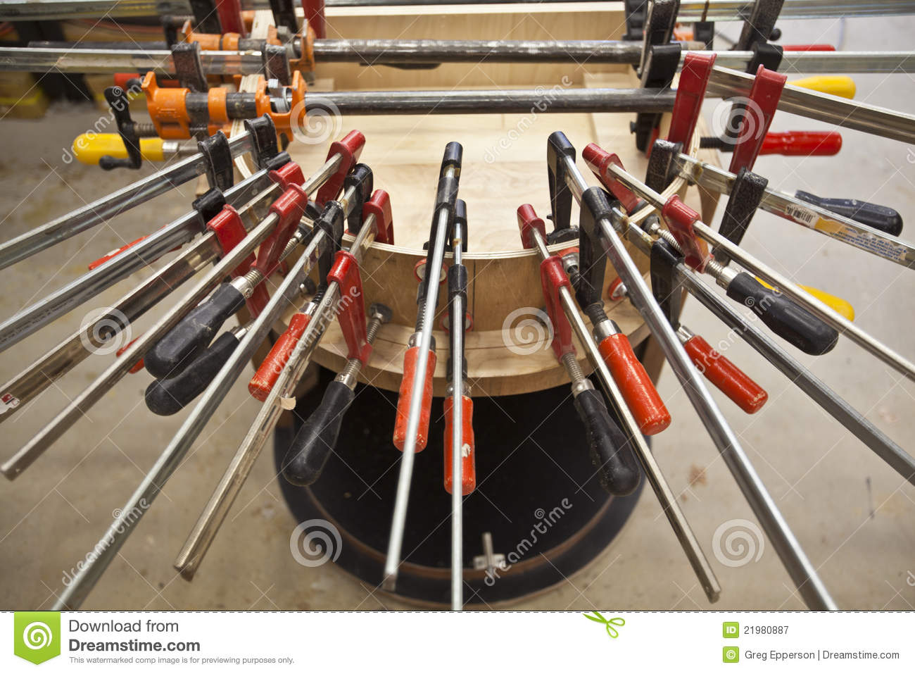 Cabinet And Clamps  Royalty Free Stock Photography   Image  21980887