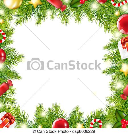 Christmas Tree Clip Art Border