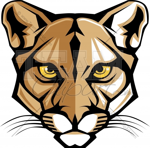 Cougar Logo Clipart In An Easy To Edit Vector Format Cougar Mascot