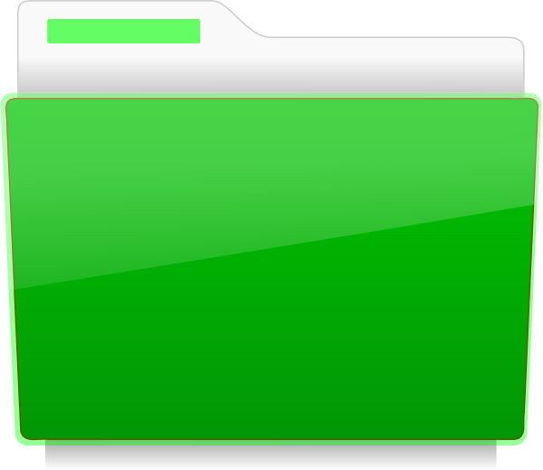 Folder   File Green Clip Art At Clker Com   Vector Clip Art Online    
