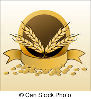 Grain With Ribbon Illustration Of On Clipart