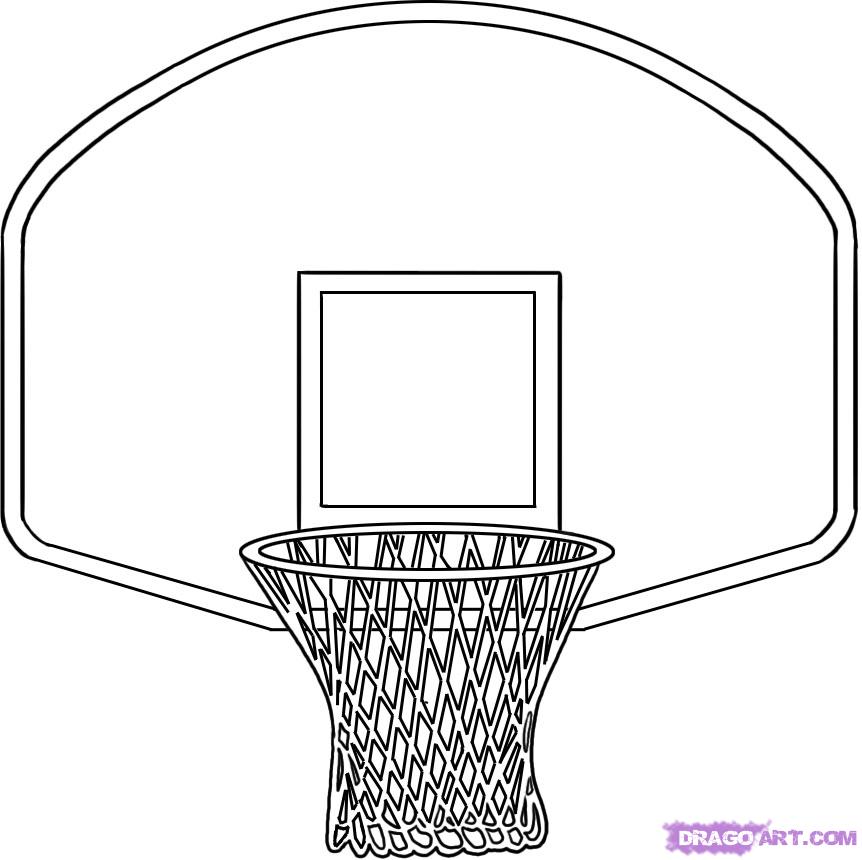 How To Draw A Basketball Hoop Step By Step Sports Pop Culture Free