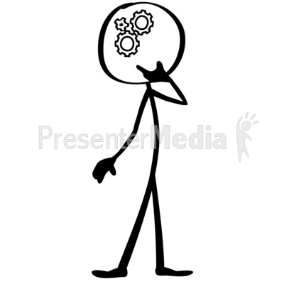 Line Figure Think   Presentation Clipart   Great Clipart For    
