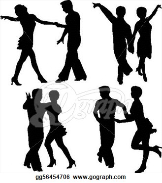 Man And Woman Silhouette Clip Art Vector Silhouettes Dancing Man