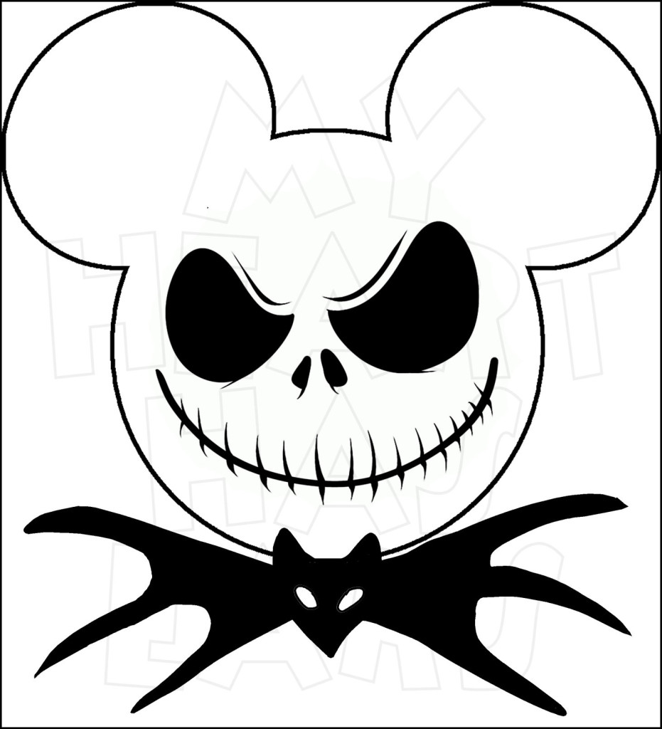 Mickey Mouse Dressed As Jack Skellington Instant Download Digital Clip    