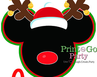     On Transfer Clip Art   Diy Disney Christmas Shirt   Mickey Rudolph