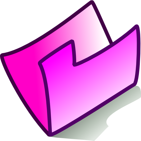 Pink Folder Clip Art At Clker Com   Vector Clip Art Online Royalty