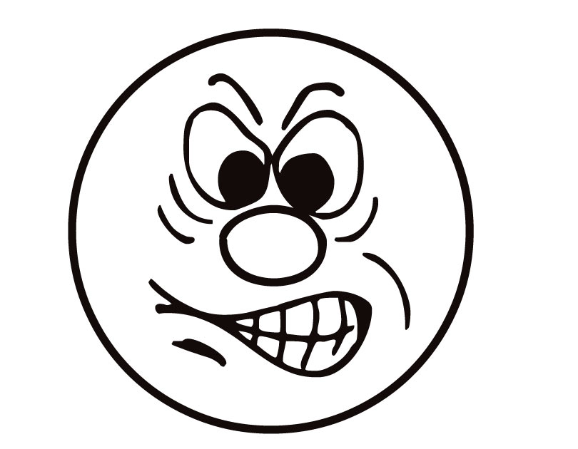 Printable Angry Face Coloring Page From Freshcoloring Com