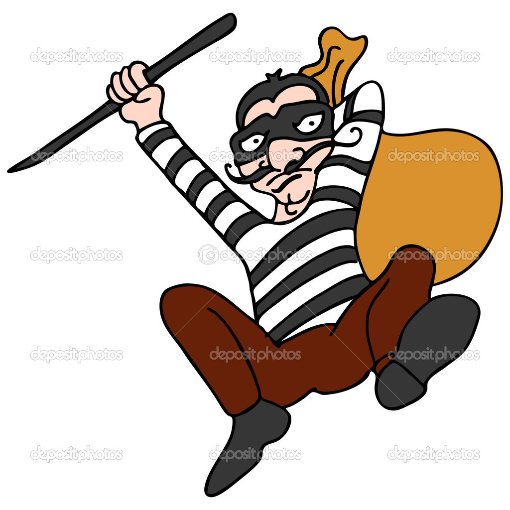 Robber Escaping   Stock Vector   Cteconsulting  5482953