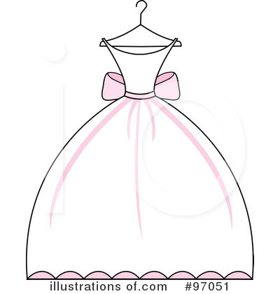 Royalty Free  Rf  Wedding Dress Clipart Illustration By Pams Clipart