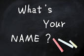 What S Your Name Written On A Chalkboard