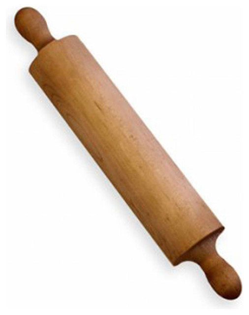 Big Rolling Pin In Solid Wood Maple   Mediterranean   Rolling Pins