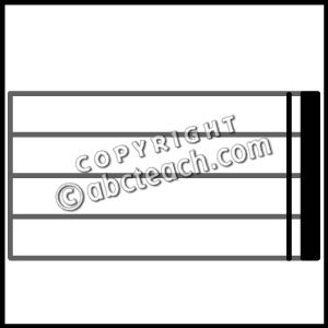 Clip Art  Music Notation  Bold Double Bar Line B W Unlabeled   Preview