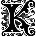 Decorative Letters  K   Clipart Etc