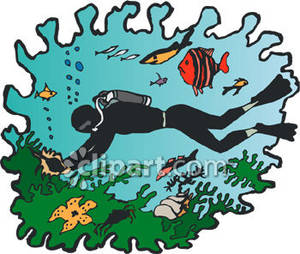 Deep Sea Diver Clip Art