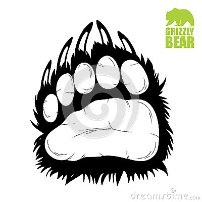 Grizzly Bear Paw Print Clip Art Bear Paw