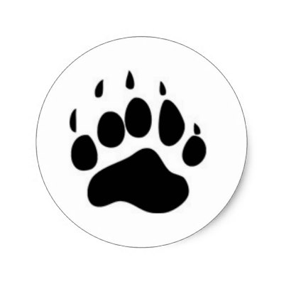 Grizzly Paw Print Clip Art Pictures