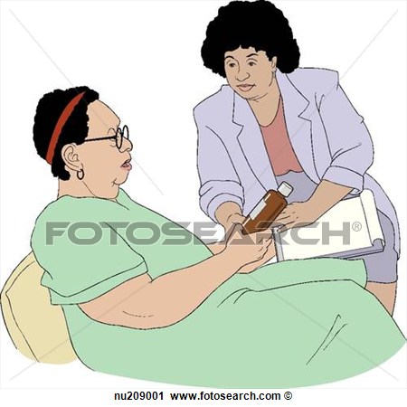 Health Care Professional With Notebook On Lap Sitting With Older Woman