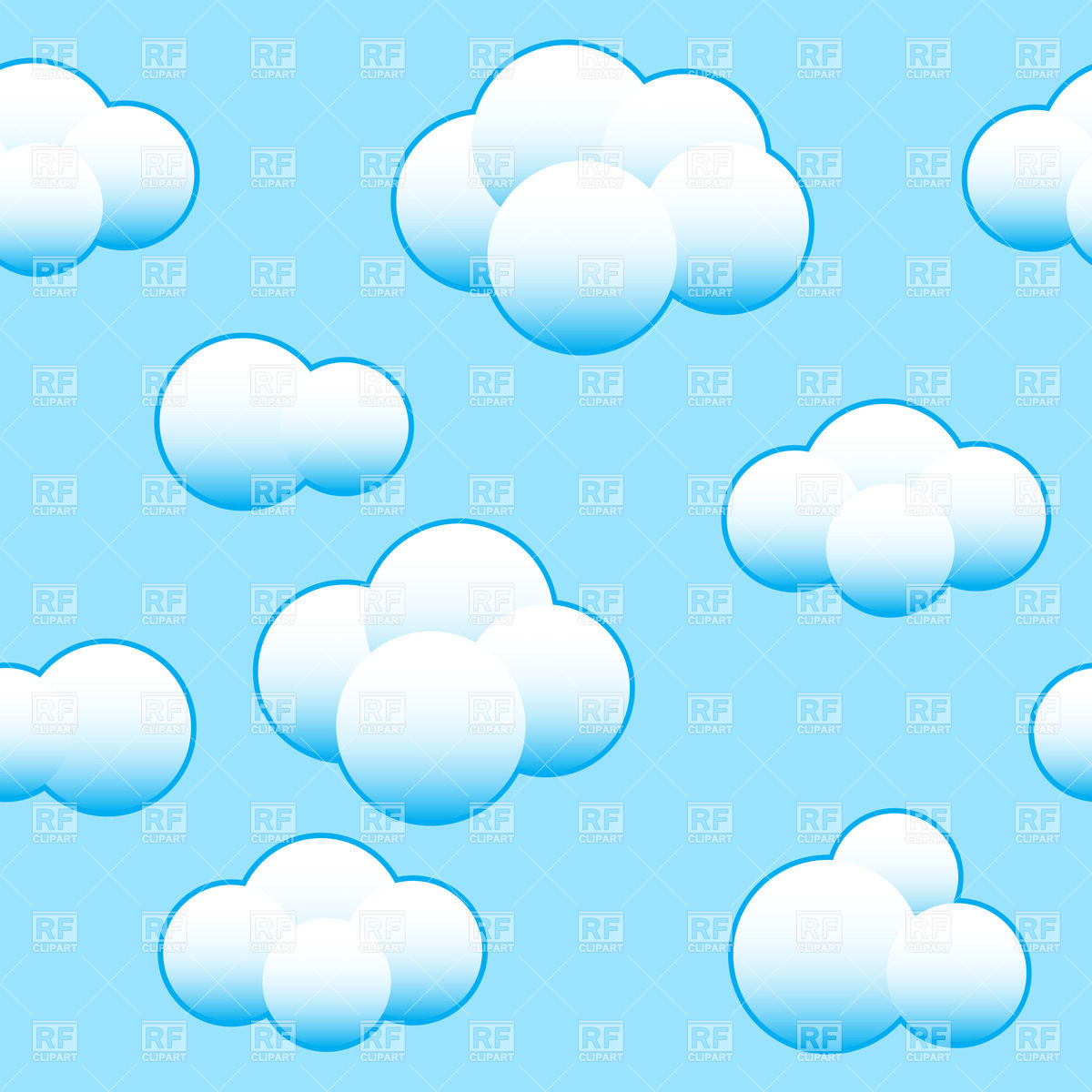 Light Blue Sky Background With White Clouds 33588 Backgrounds