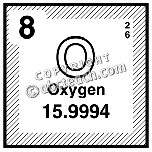 Of 1 Science Illustration Element Black And White Oxygen Science