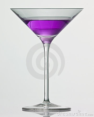 Purple Drink In Cocktail Glass Stock Images   Image  10159334