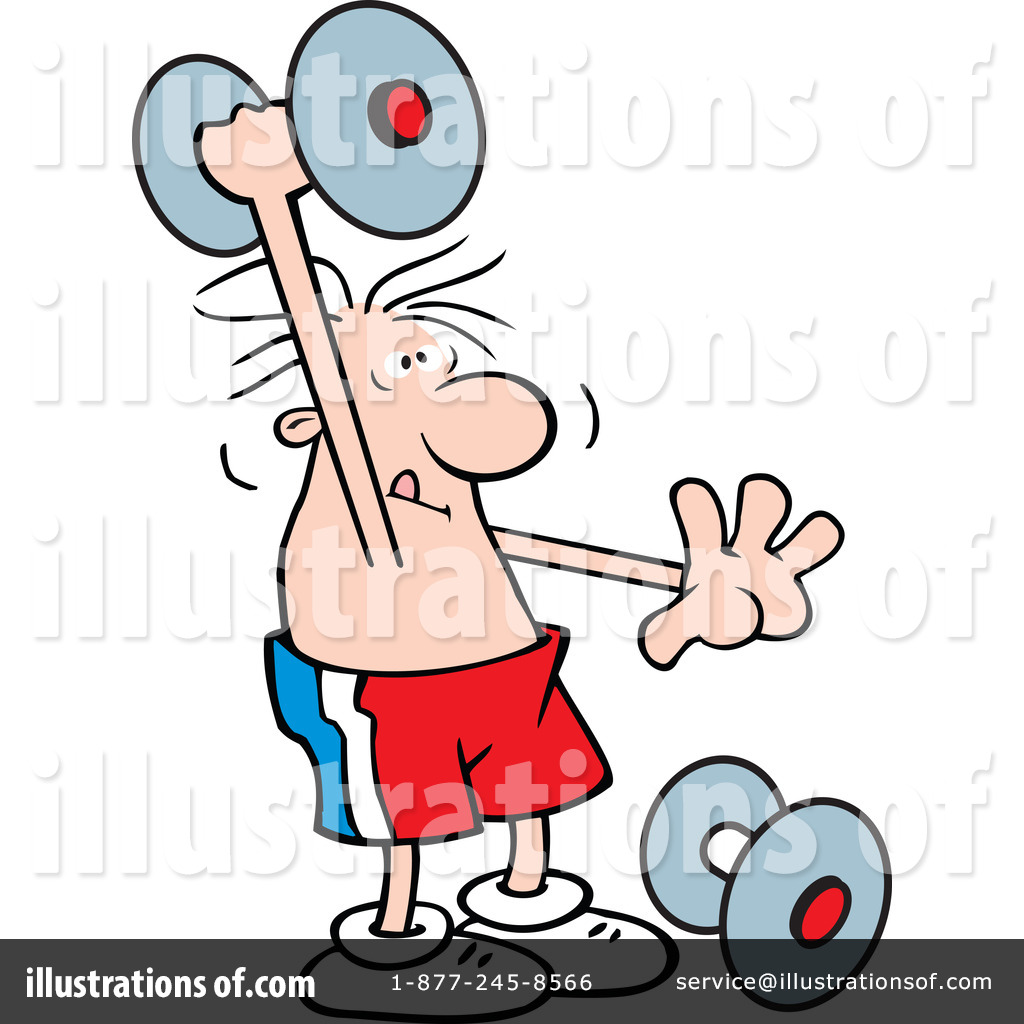 Royalty Free  Rf  Weightlifting Clipart Illustration By Johnny Sajem