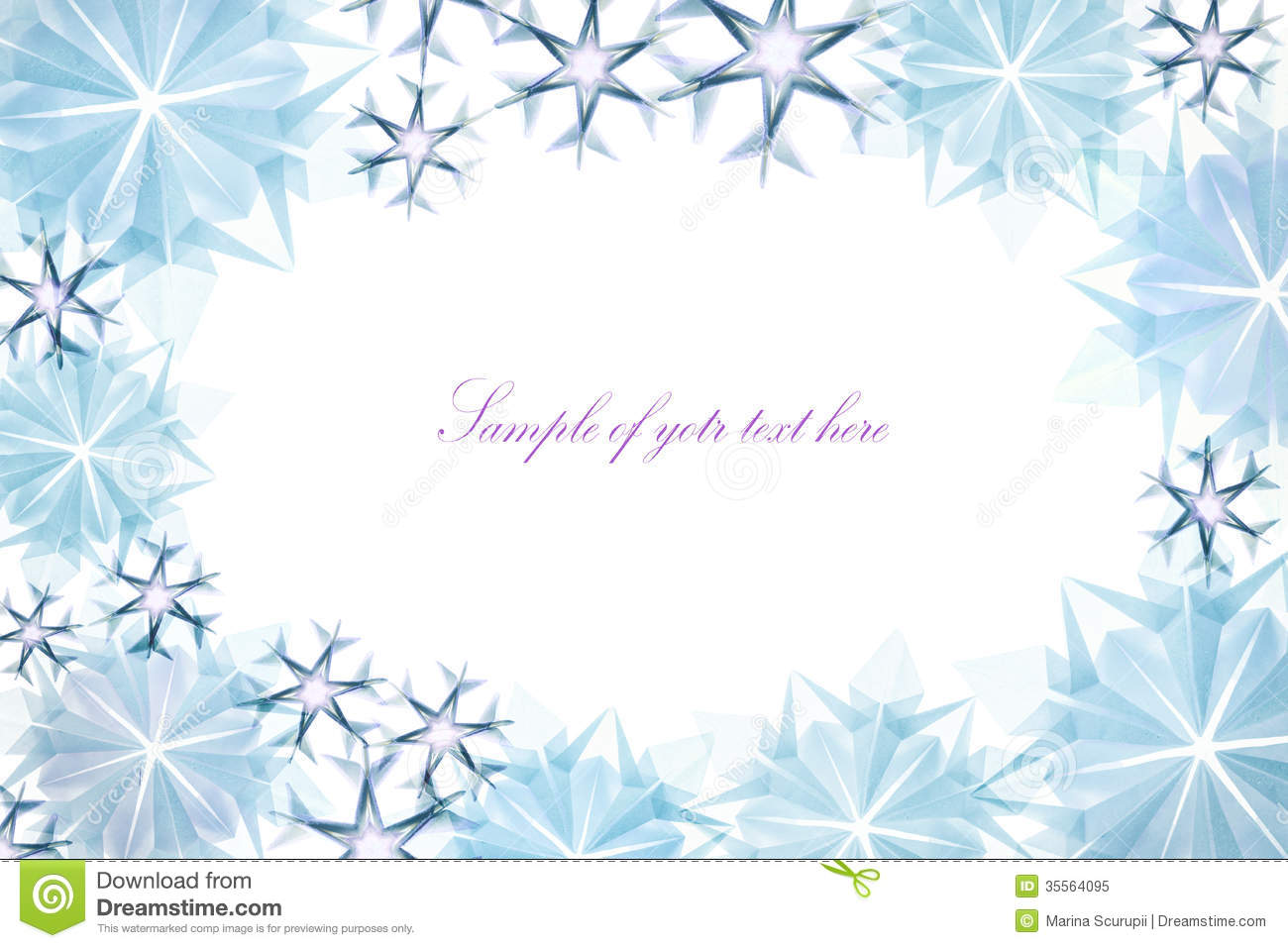 Transparent Snowflake Frame Royalty Free Stock Photo   Image  35564095
