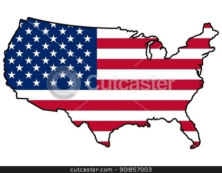 United States Clip Art 901857003 Map With Flag Of United States Jpg