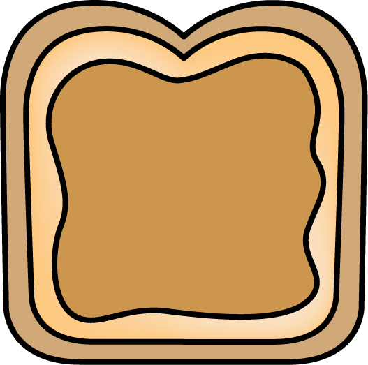 Bread With Peanut Butter  Slice Of Bread With Peanut Butter On The