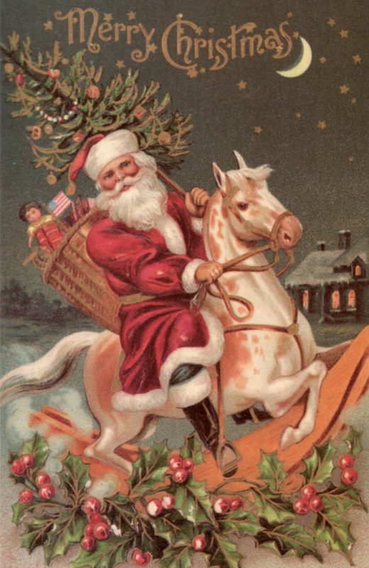 Christmas Cards Free Vintage Santa Clip Art And Graphics