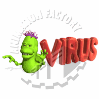 Computer Virus Worm Animated Clipart