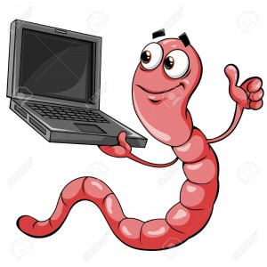 Computer Worm Clipart  1 
