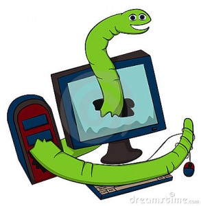 Computer Worm Clipart  3