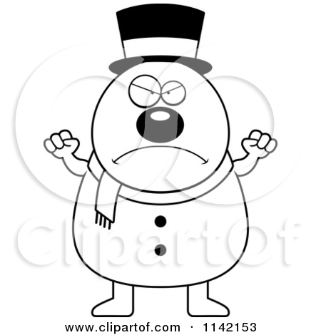 Royalty Free  Rf  Angry Snowman Clipart   Illustrations  1