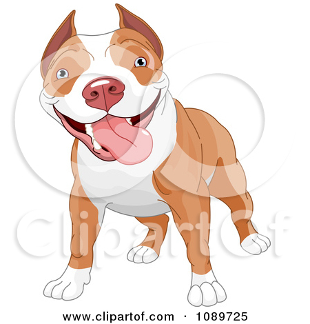 Royalty Free  Rf  Clipart Illustration Of A Happy Dog Face With A Bone