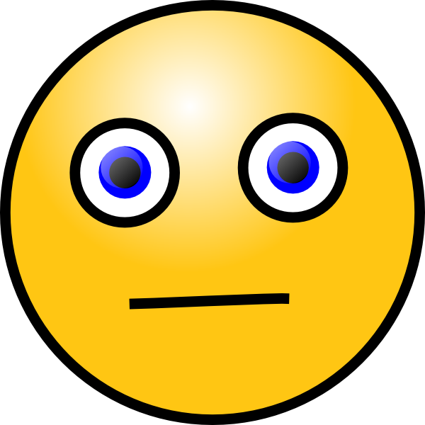 Straight Face Emoticon   Clipart Best